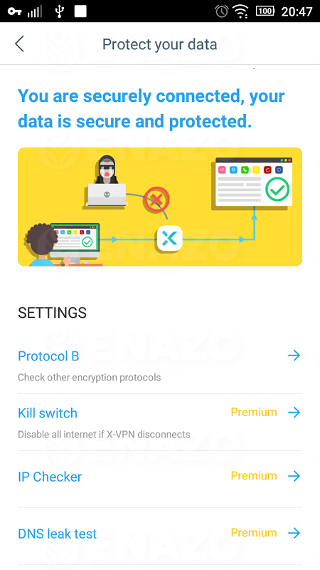 X-VPN - Private Browser VPN 8 by Enazo x- vpn mod apk